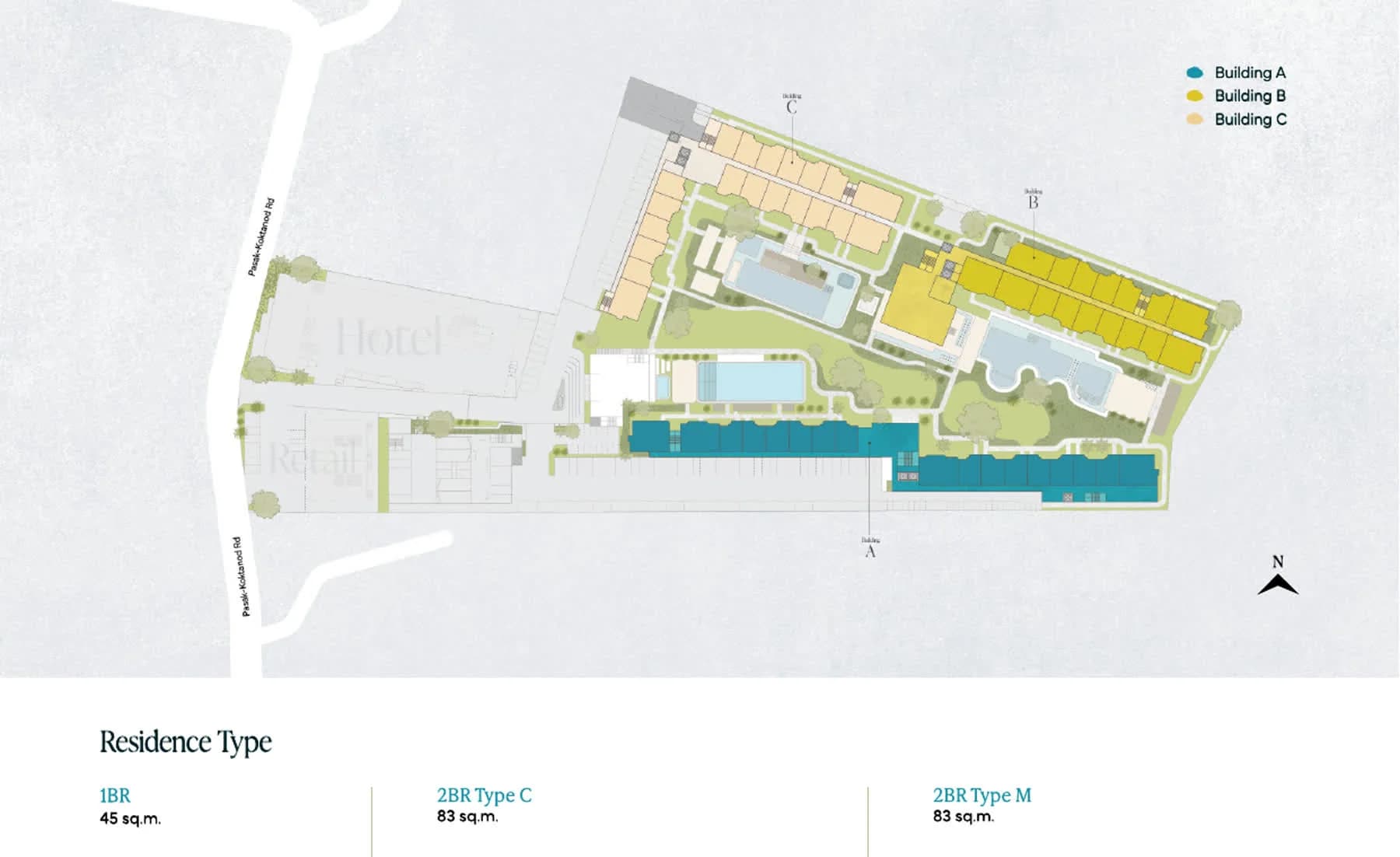 PEYLAA Phuket, Autograph Collection Residences — master plan 1